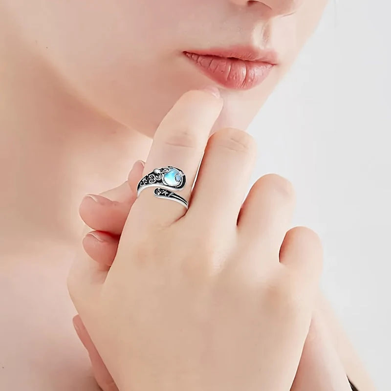 Rosemary-Moonstone Ring