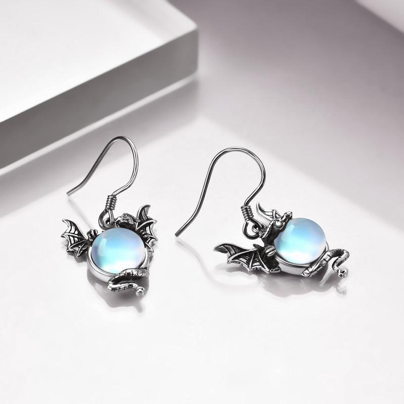 Violet Moonstone Earrings