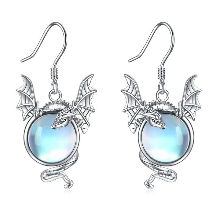 Violet Moonstone Earrings